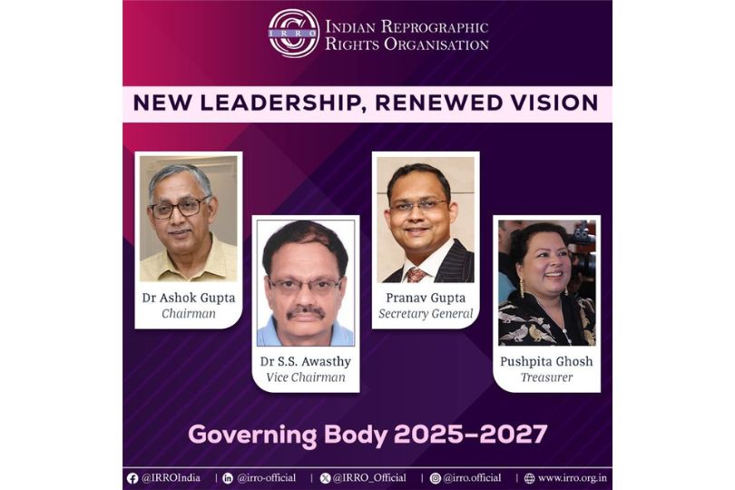 Indian Reprographic Rights Organisation (IRRO) Elects New Governing Body at  Annual General Meeting 2025
