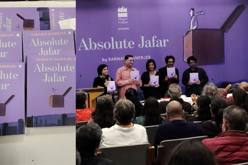 The launch of Absolute Jafar by Sarnath Banerjee, published by HarperCollins, held at the India International Centre.