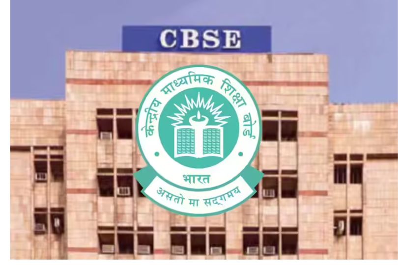 CBSE Class 12 student reviewing answer book