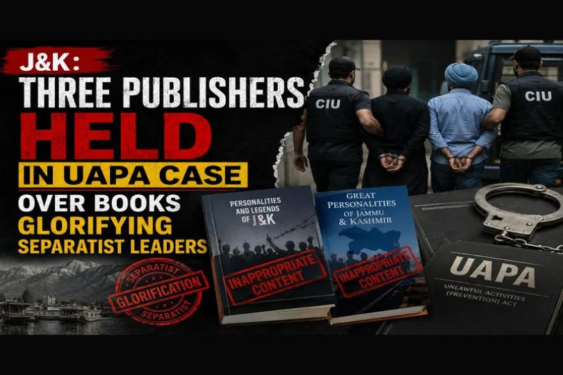 Three Publishers Arrested in J&K Over Book Allegedly Glorifying Terrorists
