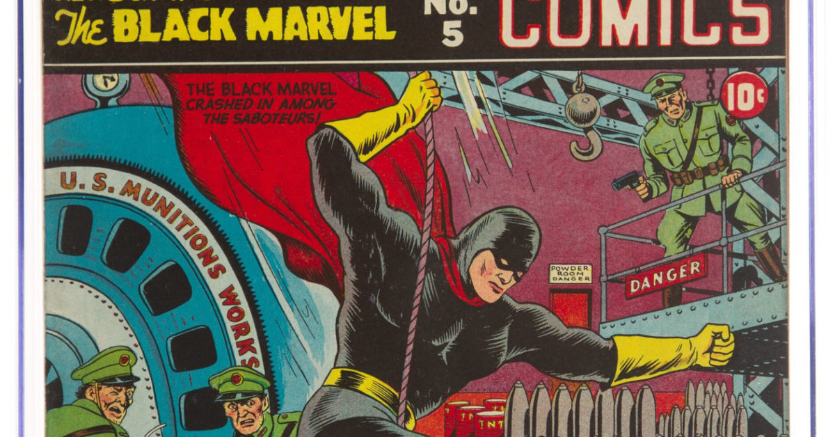 Black Widow, Black Marvel & The Terror of Mystic Comics #5 at Auction