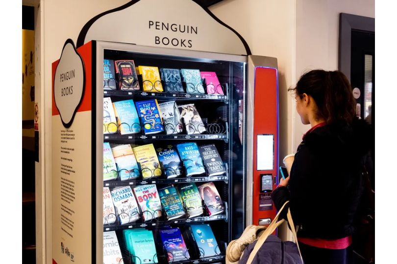 Penguin Books Vending Machine Installed at Exeter St. David's Train Station