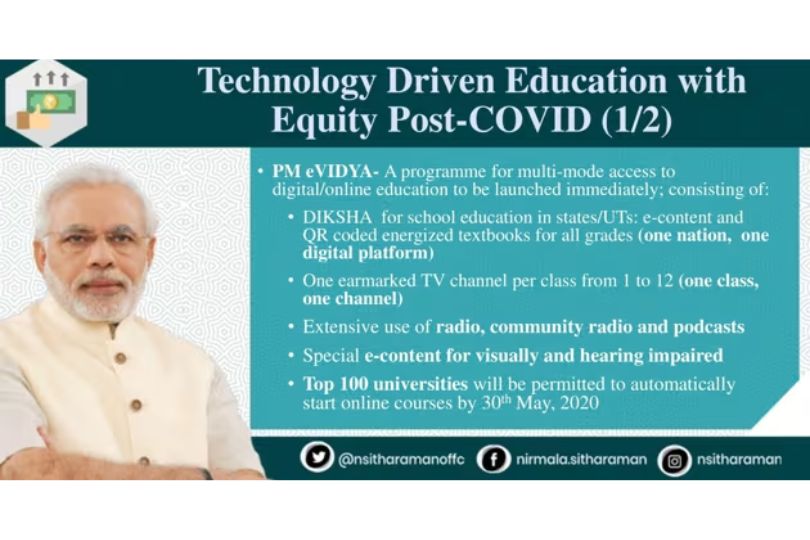 The PM eVidya Initiative is being Expanded Nationally, with the Goal of Providing free Access to Educational Resources to Underprivileged People | Frontlist