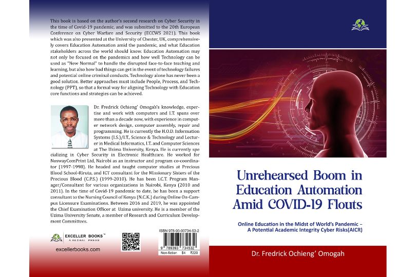 Kenyan Scholar Dr. Fredrick Ochieng’ Omogah Unveils Groundbreaking Book: 'Unrehearsed Boom in Education Automation amid COVID-19 Challenges | Frontlist