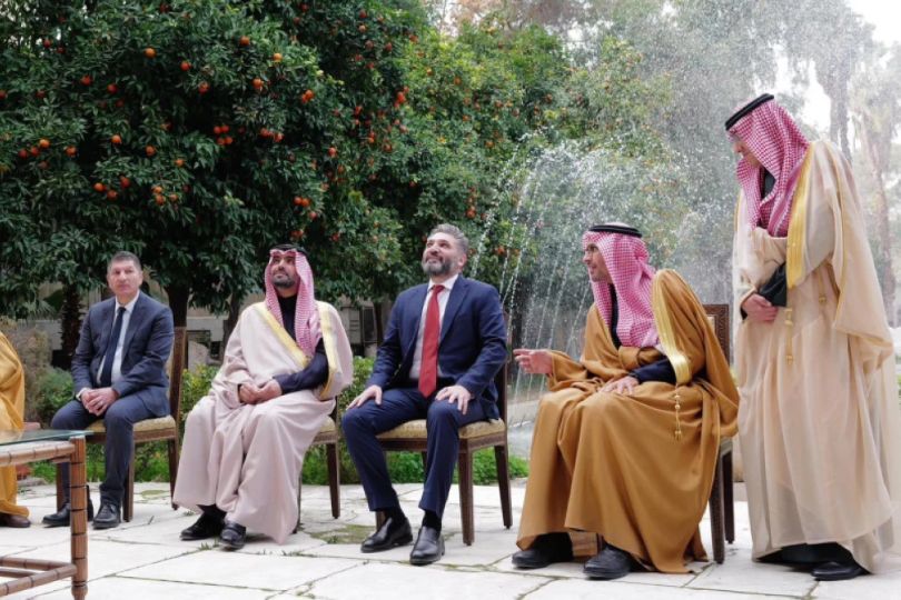 Saudi and Syrian officials attend the Ithra Children’s Book Fair inauguration in Saudi Arabia.