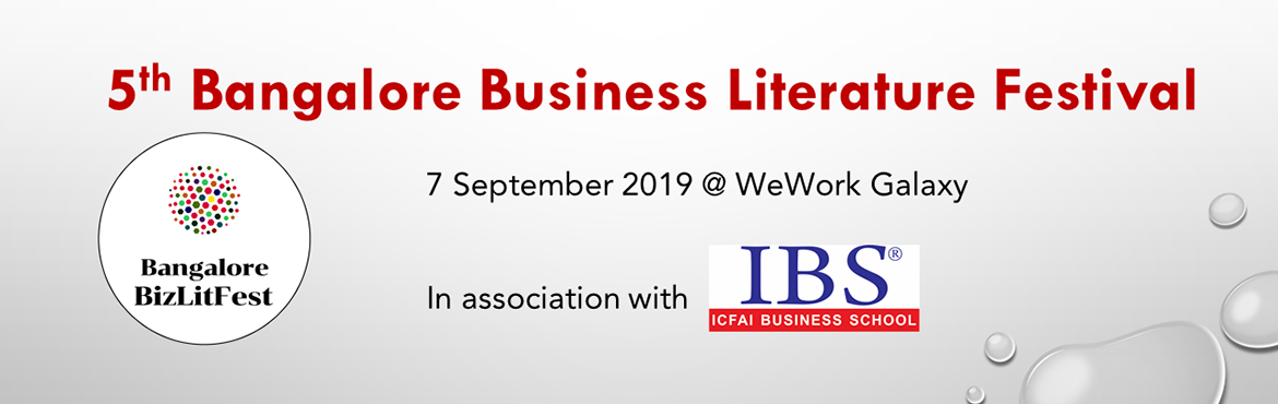 5th Bangalore Business Literature Festival - 2019