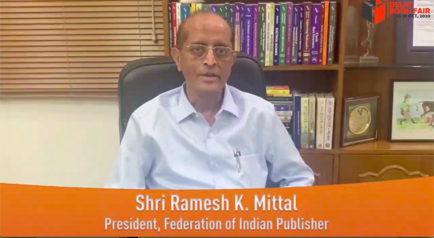 Frontlist | Virtual Delhi Book Fair 2020, Shri Ramesh K. Mittal, President, FIP shares his views