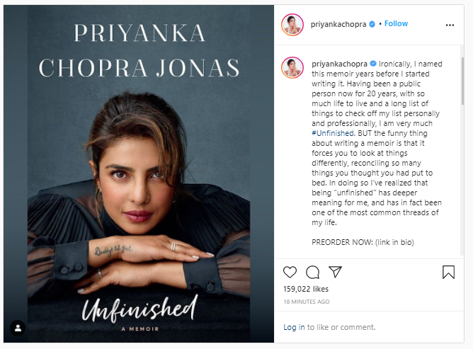 Frontlist | Priyanka Chopra's first book 'Unfinished' is launching soon