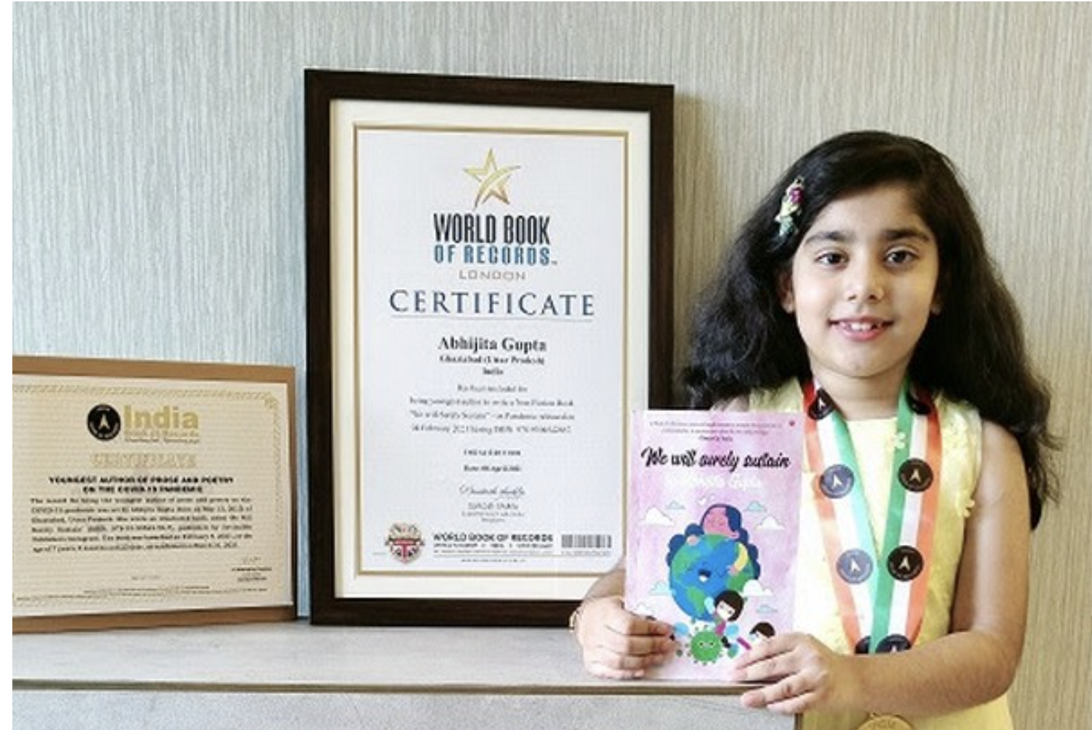 Youngest author to set another World Record for her second book