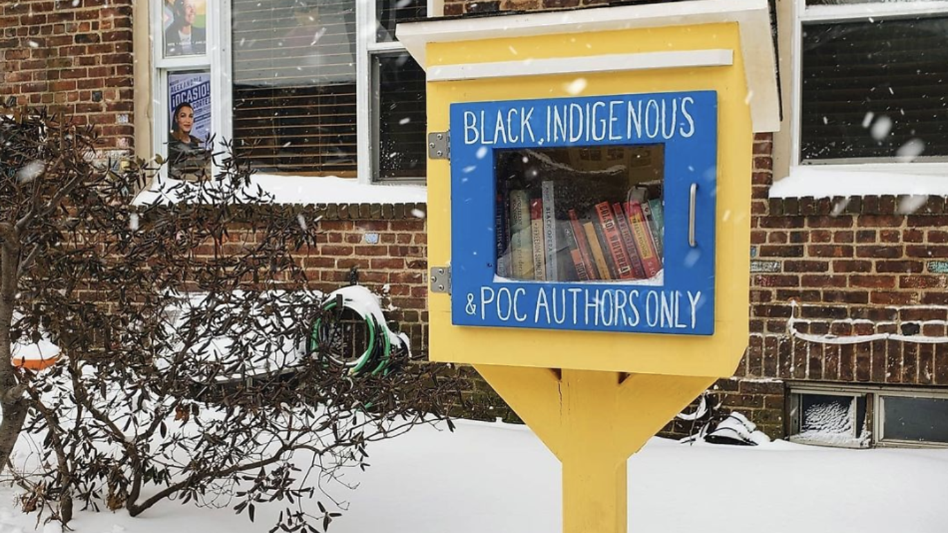 These mini free libraries around NYC only carry books by BIPOC authors