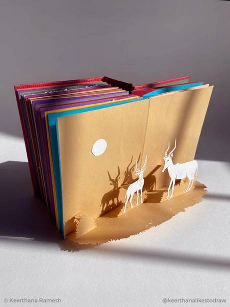 Chennai artist’s handmade pop-up book features 30 critically endangered species
