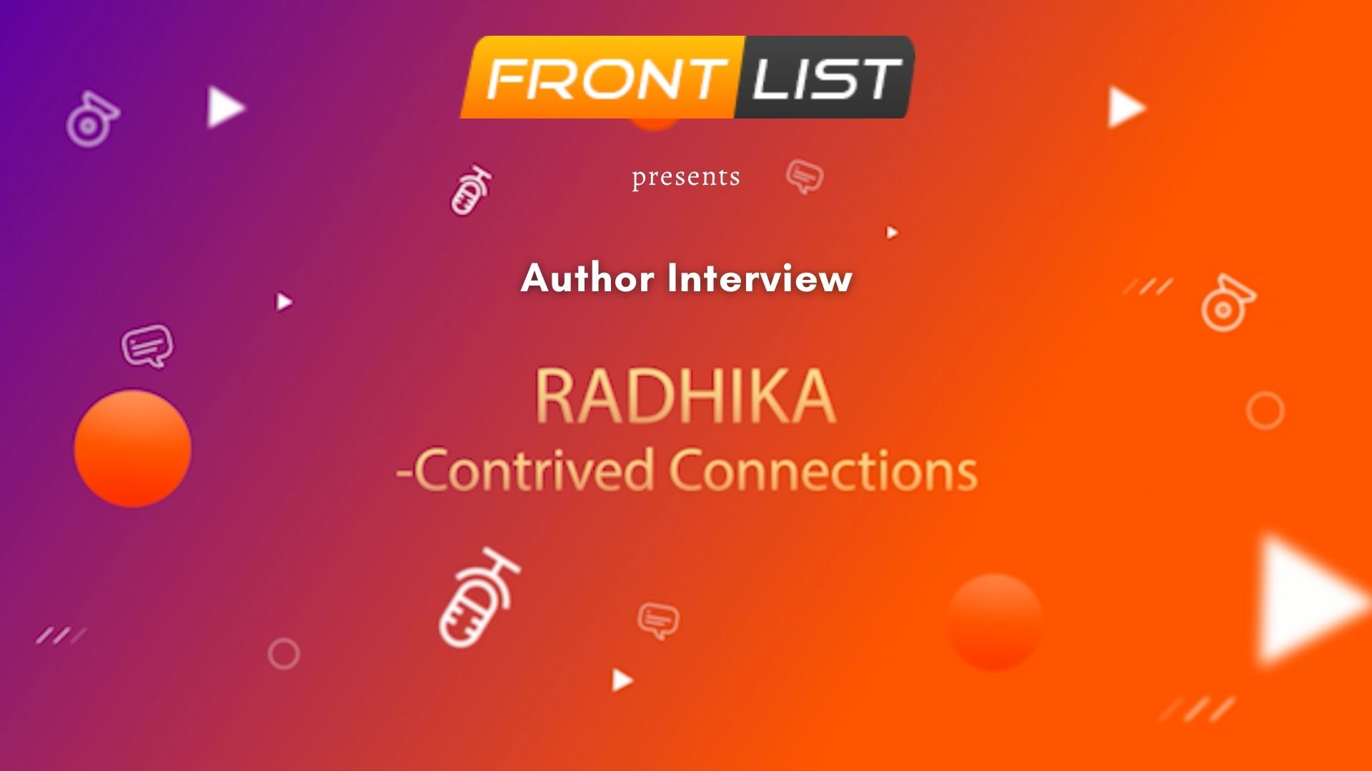Interview with Radhika R Venkat, author of Contrived Connections