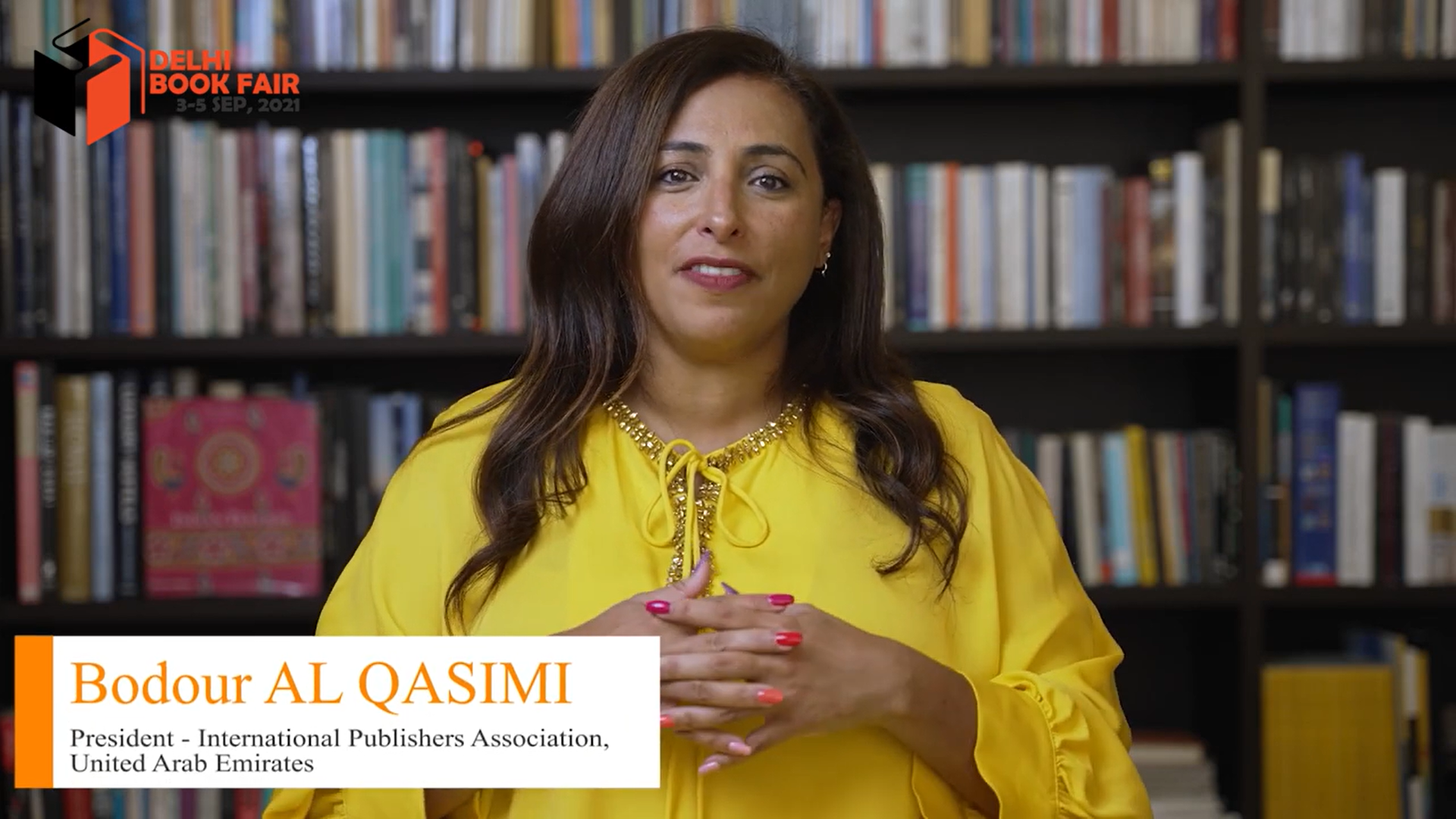 Delhi Book Fair 2021 | Bodour AL QASIMI President - International Publishers Association, UAE