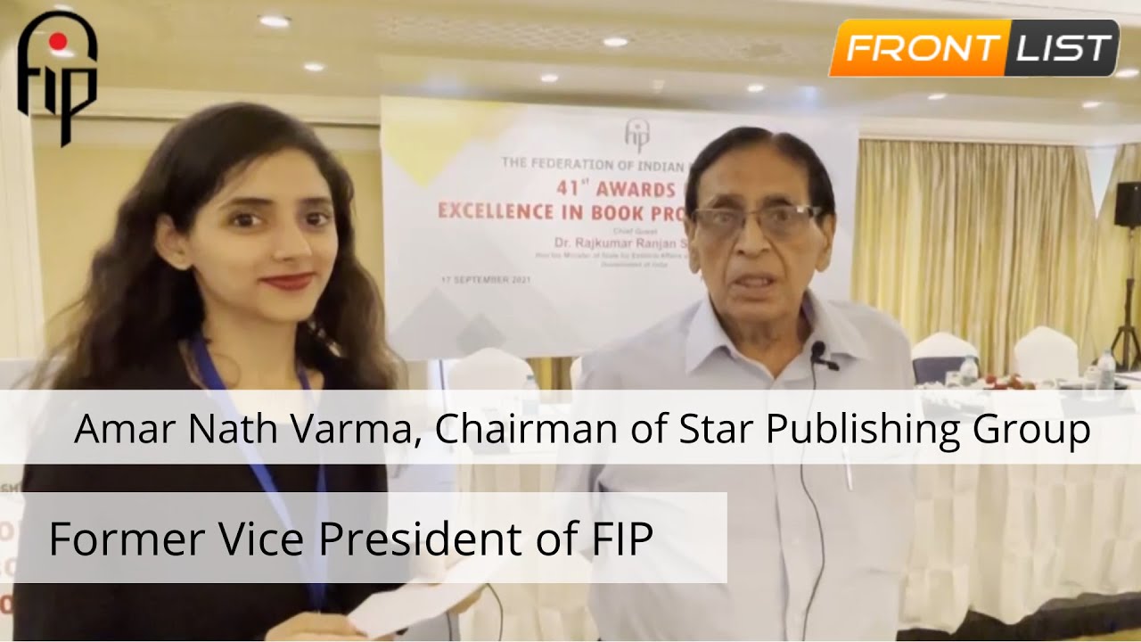 Amar Nath Varma @ The 41st FIP Annual Awards For Excellence in Book Production 2021